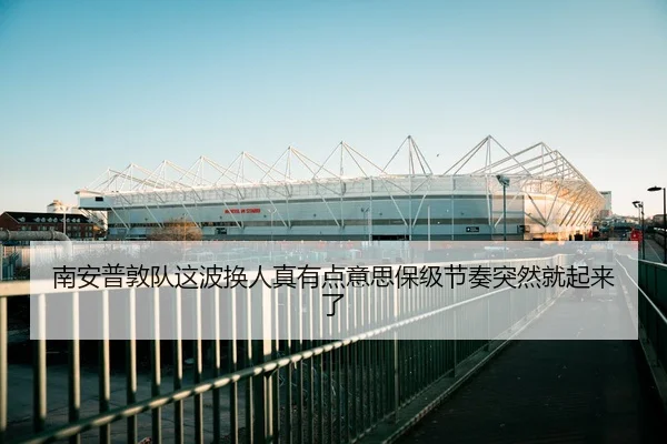 南安普敦队这波换人真有点意思保级节奏突然就起来了